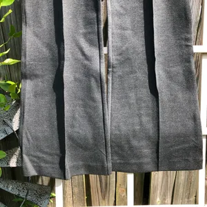 SPANX Gray Pull on Perfect Flare Pants Stitched front crease size Large thumbnail 2