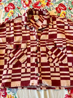 BDG Urban Outfitters Caleb Cropped Flannel Shirt thumbnail 4