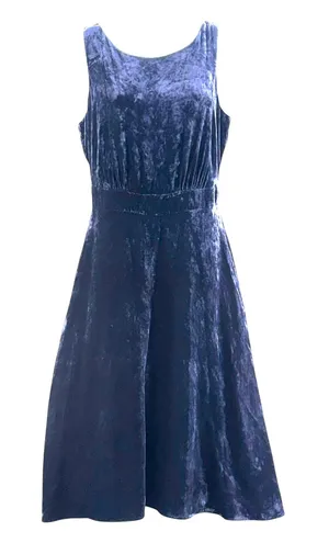 Boden Velvet Dress Dark Blue 2‎ thumbnail 1