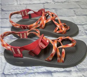 Chacos Sz 9 Wmns ZX/2 Cloud Dual Adjustable Straps Cushioned Sandal Orange/Pink thumbnail 1
