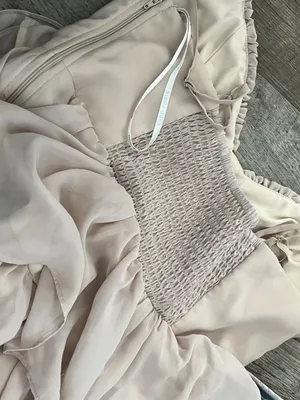 Birdy Grey Lola Dress Chiffon Classic Champagne size L thumbnail 17