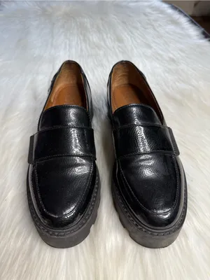 Franco Sarto Black Patent Leather Brindy Platform Loafers thumbnail 2