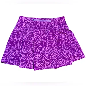 Purple & Pink Animal Print‎ Athletic Skort Built-in Shorts Size 8 thumbnail 2