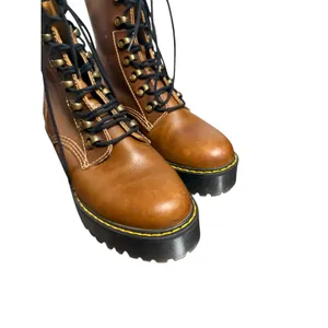 Dr. Martens Leona Butterscotch Brown Women’s New Orleans Leather Heeled Boots 8 thumbnail 4