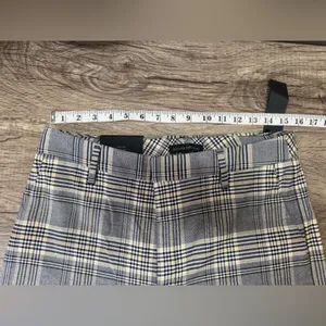 Banana Republic Checked Plaid Pants Wide‎ leg Womens Trouser size 10 thumbnail 7