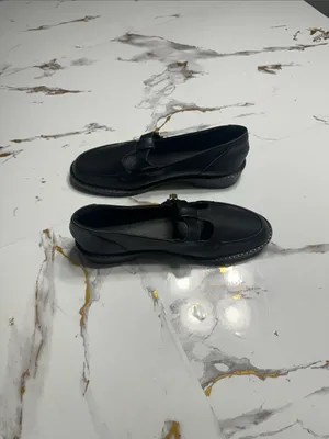Chic Black Mary Jane Loafers Gold Accent ,Cute Style. thumbnail 4