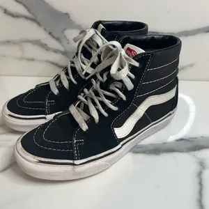 Vans Unisex Black White Suede High Top Skateboard Shoes M Sz 4.5 W Sz 6 Grunge thumbnail 3