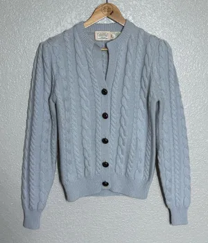 Vintage 1980s Susan Bristol 100% Wool Cardigan Sweater thumbnail 1