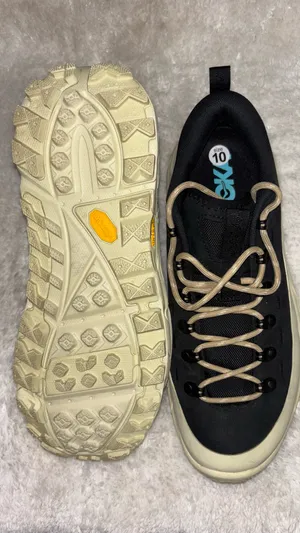 RARE Hoka tour Summit leather rubber zig-zag string up trail ready NURSING-shoes.. thumbnail 8