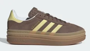 Adidas Gazelle Platform Brown Yellow Bold Sneakers Size 6.5 thumbnail 1