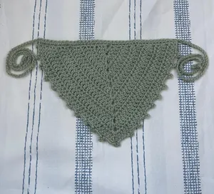 Crochet Bandanna Green thumbnail 1