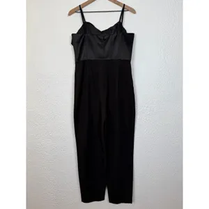 Bardot Jamila Corset Jumpsuit Black Evening Elegant Formal Size XL thumbnail 4