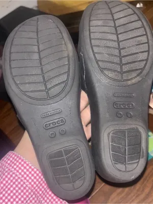 Crocs Rhonda Wedge Sandals Slip-On Strappy Slides Open Toe Black Women's Size 9 thumbnail 3