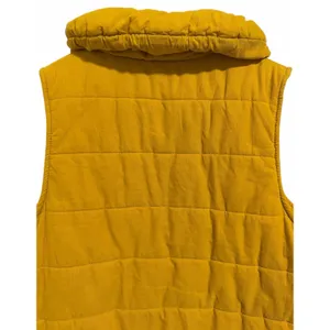 Pilcro and the‎ Letterpress Corduroy Puffer Vest Mustard Yellow Women's Large thumbnail 4