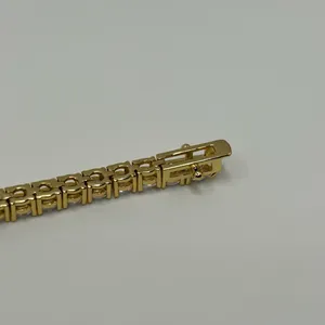 Kay Jewelers Moissanite Tennis Bracelet 4mm Round Cut VVS Gold 8 Inch New No Pass thumbnail 6