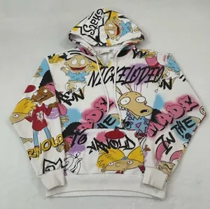 Nickelodeon 90s Rugrats Hey Arnold! Rocko’s Modern Life Hoodie Sweatshirt Size S thumbnail 1