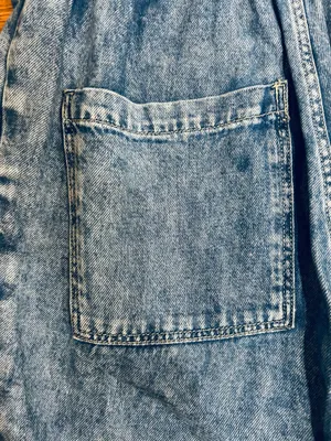 H&M Retro 80s Vibe Acid Wash Long Sleeve EDGE Denim Boiler Jumpsuit/Coveralls 4 thumbnail 21