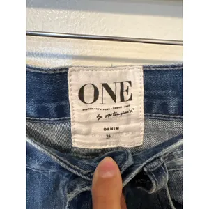 One Teaspoon Sz 26 Wide Flare Leg Bell Bottom High Rise Western Retro Blue Jeans thumbnail 2