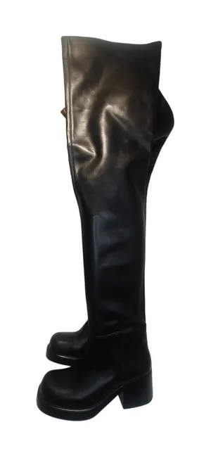 Black thigh high Boots by Jeffrey Campbell sz 5 thumbnail 1