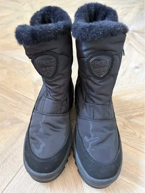 Pajar Canada Tanita Side Zip Wedge Ankle Boots Size 37 or 6.5 Faux Fur Winter thumbnail 1