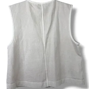 NEW Free People So Fresh Wet Plaster Neutral Button Vest Relaxed Lounge Set XS thumbnail 4