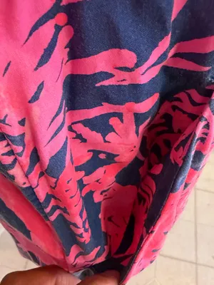 Lilly Pulitzer Navy Tunic Dress with Hot Pink Tropical Print thumbnail 9