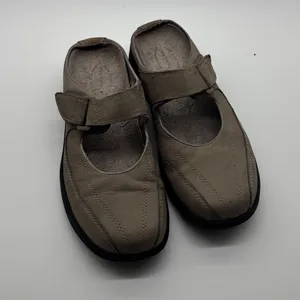 Merrell Topo Clutch Sand Mary Jane Mules Tan Nubuck Leather Clogs Womens 8 thumbnail 3