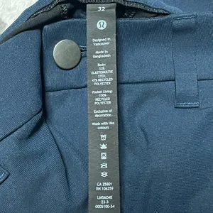 32 Men’s Lululemon Athletica Navy Pants ABC Slim-Fit 5 Pocket Pant Warpstreme thumbnail 6