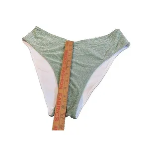Victoria’s Secret Shimmer High‑Waist Cheeky Bikini Bottom Green Large thumbnail 3