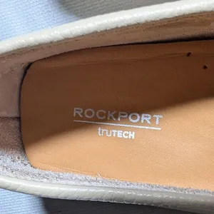 Rockport Bayview Ivory Pebbled Leather Driving Moccasin Loafers Sz 7.5 NWB thumbnail 4