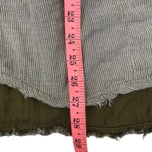 FREE PEOPLE V-Neck Blouse-Tunic Women M Olive Coastal Boho Cottage Western City thumbnail 12
