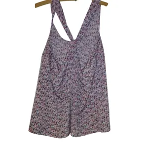 J.Crew Womens Pink Blue Abstract Pleated Back Sleeveless Blouse Top Size 14 thumbnail 2
