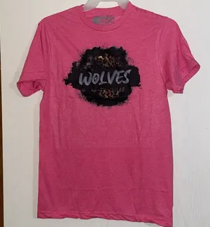 Game day, Wolves, graphic, tee, cheetah, size small women. ‎ New with packaging. thumbnail 1