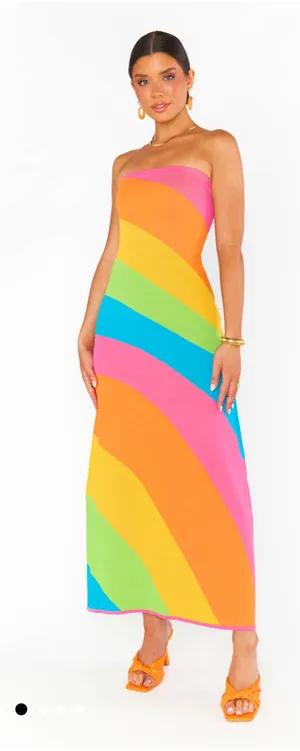ShowMe your mumu rainbow dress thumbnail 1