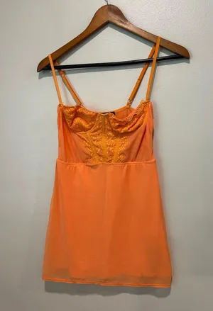 Urban outfitters orange corset dress thumbnail 1