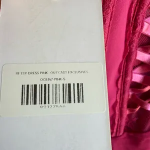 Pink Lace Corset Mini Dress NWT S thumbnail 5