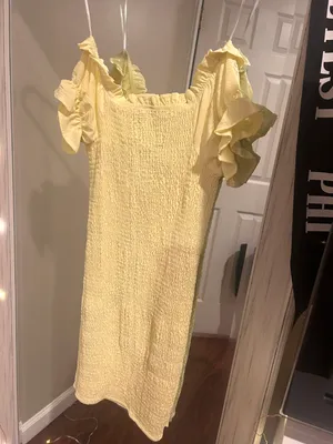Yellow Mini Dress thumbnail 4