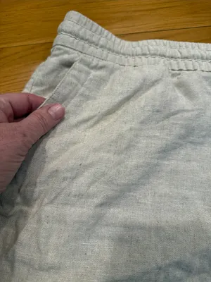 Old navy high rise flax linen blend shorts size xlarge. thumbnail 5