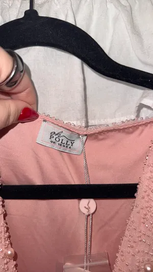 Oh Polly Mini Dress Embellished Long Sleeve thumbnail 4