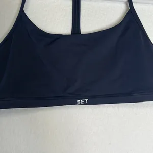 NWOT Set Active Airluxe Navy Sports Bra thumbnail 2