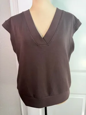 Z by Zella Whisper V-Neck Short Sleeve Knit Top thumbnail 1