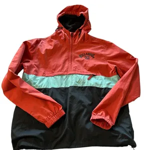 Billabong women's oversized size small half zip windbreaker thumbnail 1