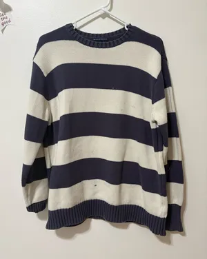 Blue Striped Brandy Melville Sweater thumbnail 1