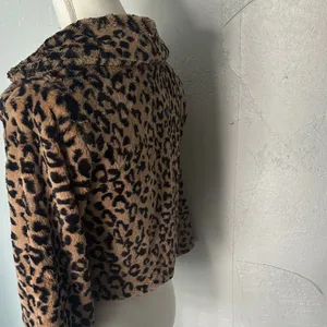 CAbi Brown Leopard Teddy Jacket thumbnail 6