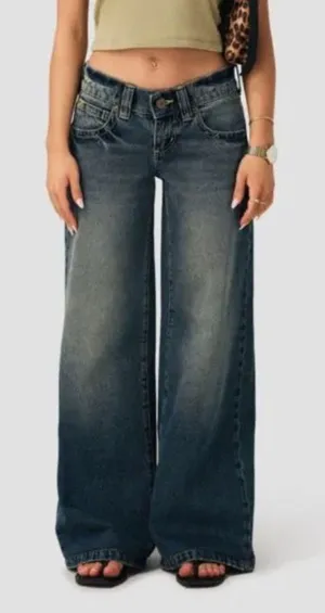 PacSun Abrand Jeans 00 Super Low & Wide Miley Jeans thumbnail 1
