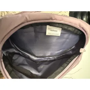 Adidas Waist Bag Fanny Pack Mauve Pink Black Logo Adjustable Strap Travel‎ Bag thumbnail 5