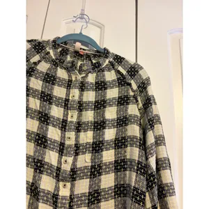 Pilcro By Anthropologie‎ Plaid Button Up Shirt Long Sleeve Women's Size M thumbnail 3