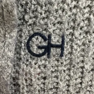 A&F Gilly Hicks Open Front Chunky Knit Wool Cardigan Sweater Gray Cozy Small!. thumbnail 4