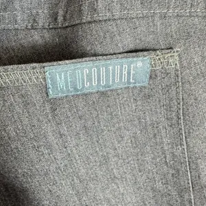 MED‎ COUTURE Touch Gray Slat Heather Drawstring Jogger Scrub Pants Size XSP thumbnail 6