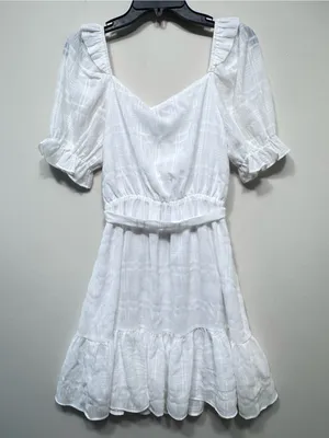 Aqua Womens Puff Sleeve Short Mini Dress size xsmall thumbnail 2